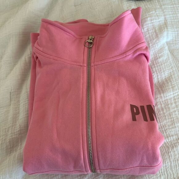 Victoria’s Secret PINK full zip sweatshirt Color Pink, Size XS, NWT - Picture 7 of 9
